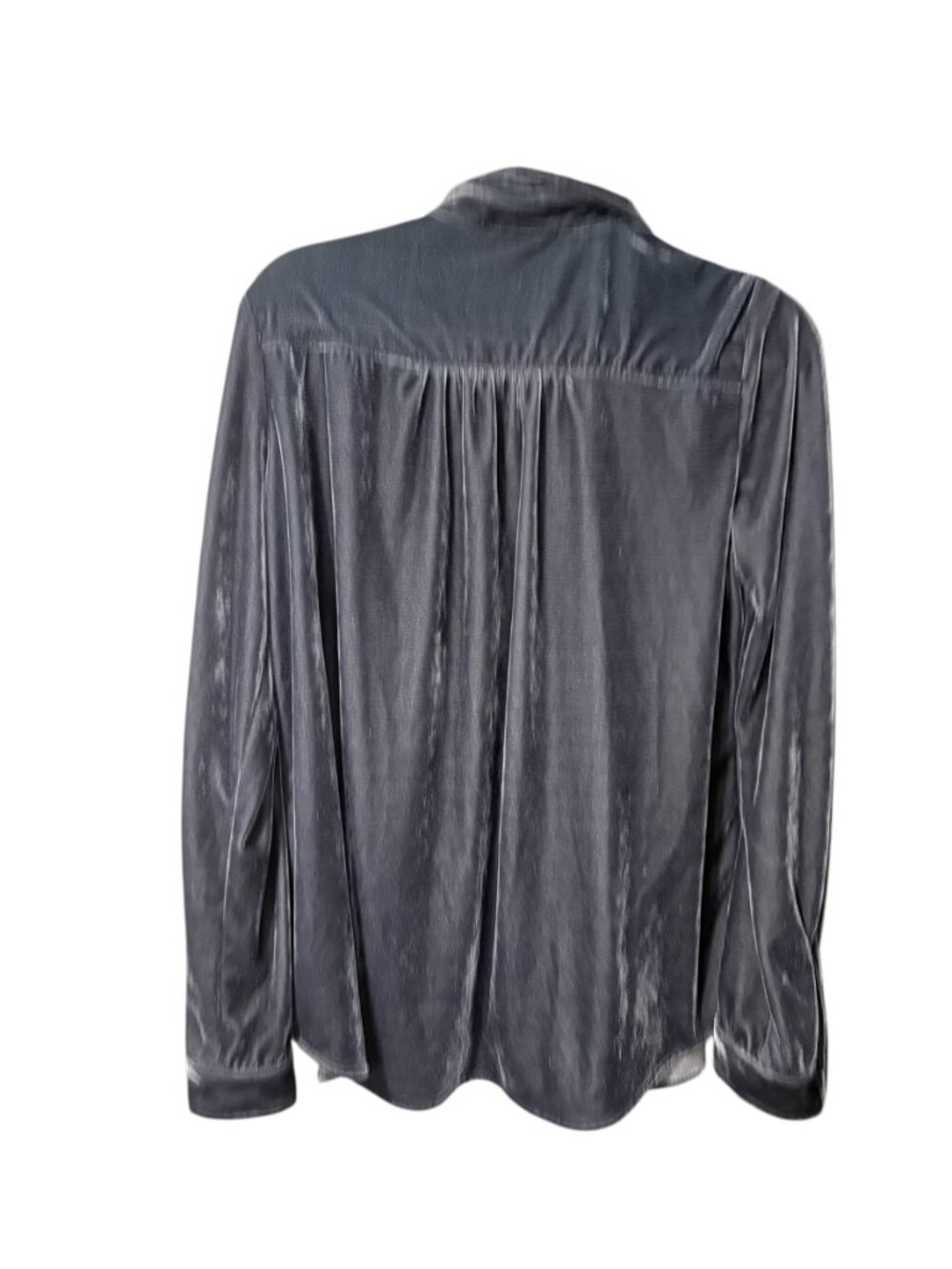 Umgee Velvet Button-Up Blouse - Picture 3 of 6